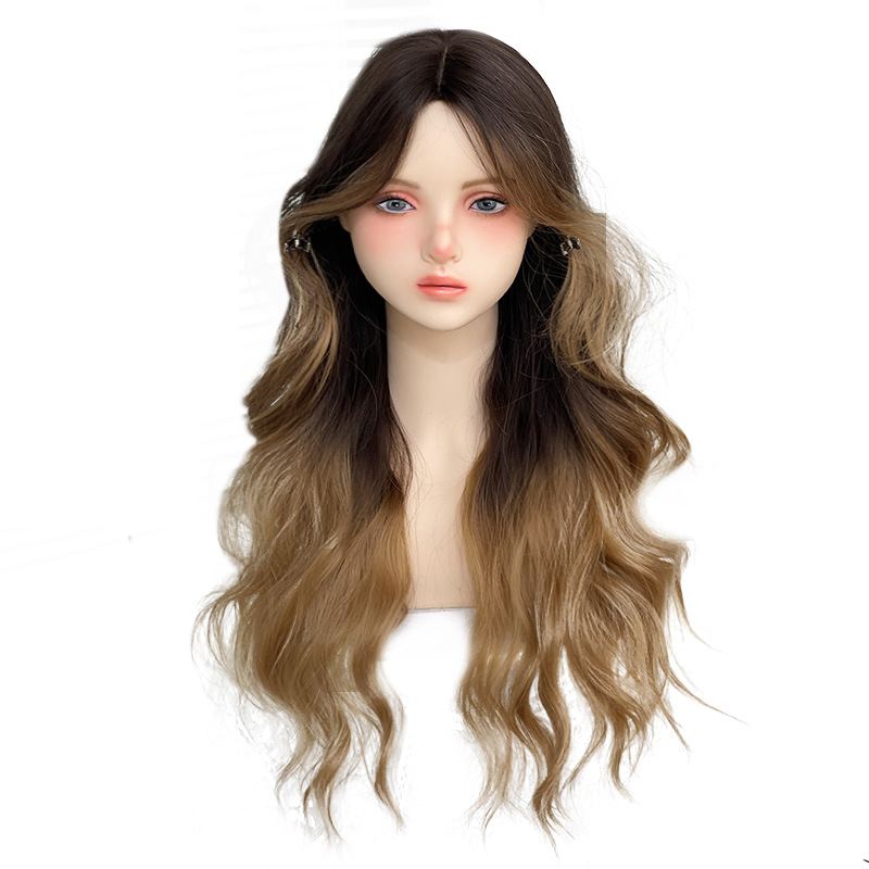 魅力的なロングウェーブ ラブドール用ナチュラルウィッグ #100
